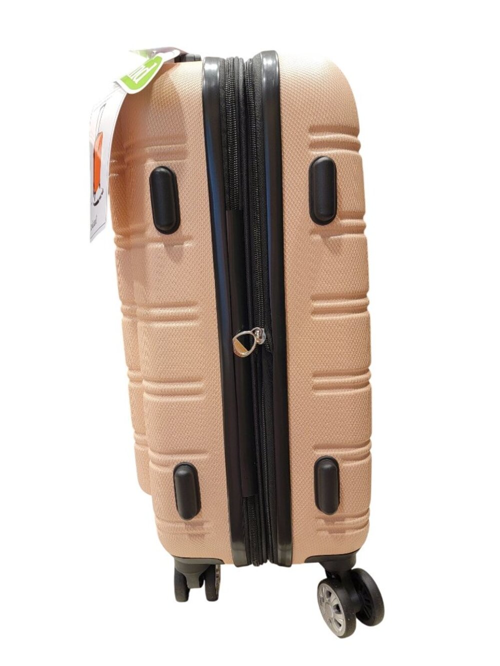 Rockland Melbourne 20" Expandable Spinner Suitcase Hard Shell Luggage Champagne - Picture 2 of 7